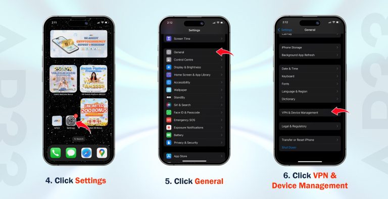 AP33 IOS APK: Step 4 to Step 6